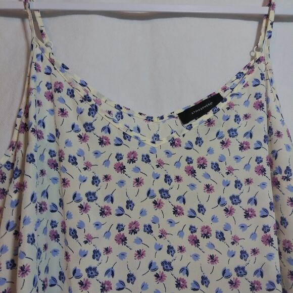 Atmosphere Ditsy Floral Print Spaghetti Strap Tank Top Casual Size 14 - Picture 2 of 7
